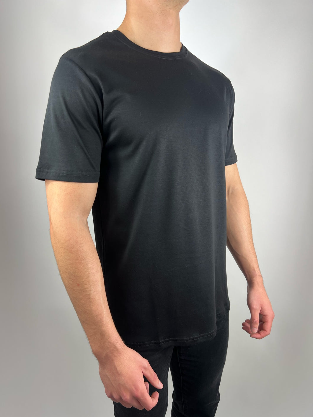 Signature Sombre Black Crew Neck