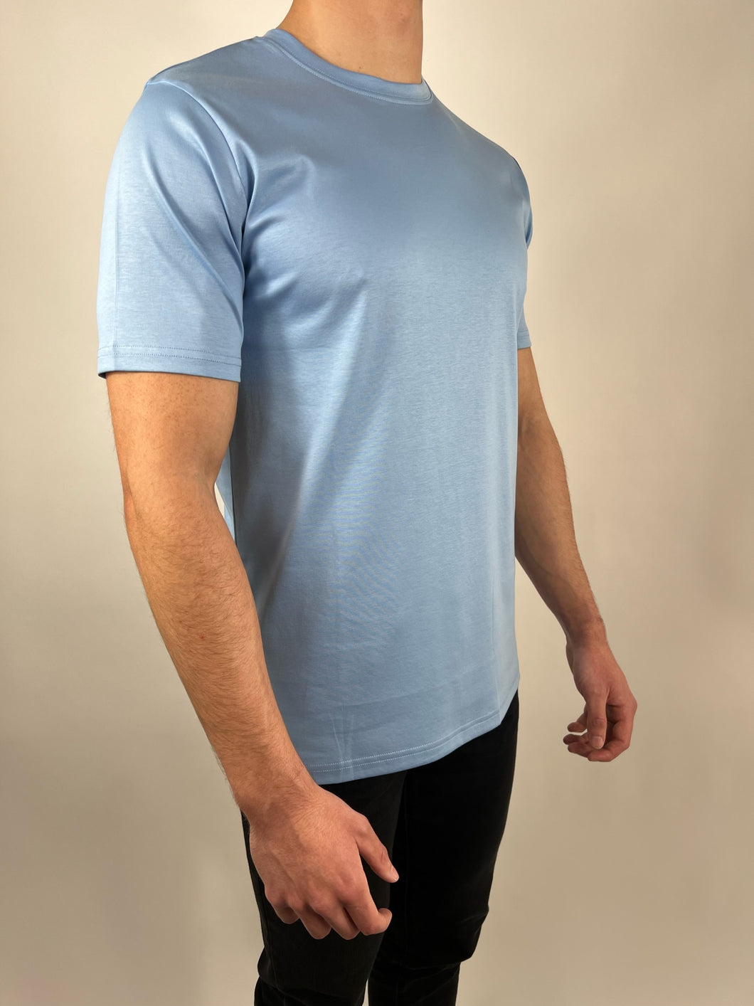 Signature Sky Blue Crew Neck