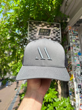 Load image into Gallery viewer, Grey X Grey 3D &#39;M&#39; Snapback
